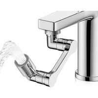 Embout robinet cuisine, rallonge robinet cuisine 2 modes réglables extension robinet cuisine, pour aérateurs pour robinets cuisine et robinets de salle de bain