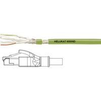 HELU 806623 RJ45 Patchkabel CAT 6a S/FTP 10.00 m Grün PUR-Mantel, Geflechtschirm, Folienschirm, flex