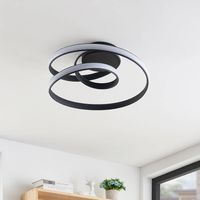 Lampada da soffitto a LED GOECO dal design moderno e minimalista, D30xH11 cm, bianca, luce bianca, 36 W, 220 V
