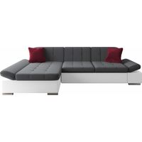 Canapé d'angle Comfivo Serenitas, Soft 017 + Kronos 22 + Kronos 02, 278x161x76cm, 0