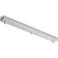 Rosone rettangolare multicavo in ferro bianco con 3 fori H.3 - L.70 x 5
