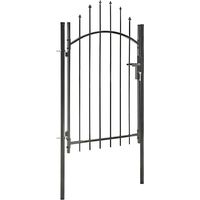 Portillon de jardin Woerden acier 1x1,5 m noir