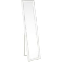 Specchio "Sanzio" da terra con cornice in legno h 170 cm bagno e soggiorno -Bianco / 60X90