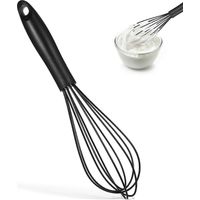 Fouet à main, fouet en silicone, fouet ballon, fouet en métal, fouet à pâte, fouets en silicone pour la cuisine-27.00X6.50X5.20CM