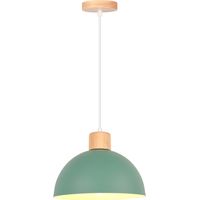 Vintage Metal Ceiling Light Green Modern Indoor Pendant Light Simple Pendant Lights E27 For Bedroom Bar Kitchen