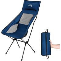 Sedia pieghevole, ultraleggera, blu scuro, portatile