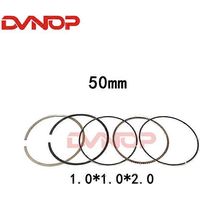 Juego de pistón de 50 mm, pasador de 13 mm, aro y junta para motocicleta WH100 GCC100 SCR100 (solo aro).