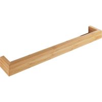 Wenko – Étagère murale en bambou 60x9x5cm – Fixation murale incluse – Écologique et design naturel – Pour salle de bain et espaces étroits