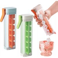 2024 New Ice Cube Trays 6 Cells One Handed Deicing And Pressing The Ice Lattice,Ice Cube Trays With Lid 6 Holes Ice Press Type Ice Cube Molds Easy Release,2 Pack