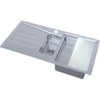 N.S.S - Kensington 1.5 Bowl Stainless Steel Inset Sink LHD
