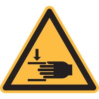 Warnzeichen Warnung vor Handverletzungen, Typ: 01100