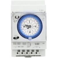 Mechanical Pool Clock 16A 250V Pool Timer Clock Water Heater 15 Minutes 24 Hours for Hogar, Cocina, Interior, Exterior Iluminación Exterior-Crezuo
