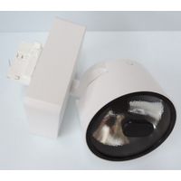 Projecteur LED 20W blanc Ø 134mm pour rail monophasé 3 allumages 3000K 978lm 230V 9° IP40 Zeno MEDIUM NSP TARGETTI 1T5353EL
