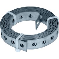 HELPMATE – Nastro perforato 3,0 m di lunghezza – acciaio zincato – Larghezza 17 mm – Spessore materiale 0,8 mm – zincato di alta qualità – Robusto per costruzione, officina, progetti fai da te
