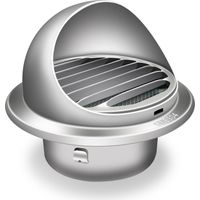 Ventilation Grille, 304 Stainless Steel Ventilation Grille, Round Hood Ventilation Grille, Spherical Ventilation Grilles, 170mm