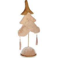 Objeto decorativo - Pino navideño polar - 12 x 43 x 22 cm - Beige dorado - Madera natural