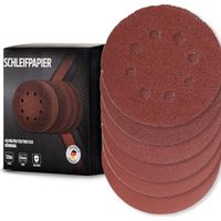 Set de papier abrasif rond grain 40-240 pour