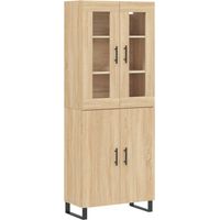 Maison Exclusive - Credenza Rovere Sonoma 69,5x34x180 cm in Legno Multistrato
