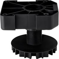 4er Set Möbelfüße schwarz mit Sockelhöhe 55 mm