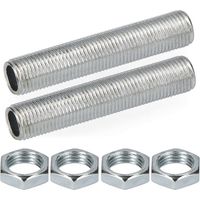 40 mm Gewinde mit Mutter (2 Gewinde und 4 Muttern) verpackt