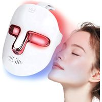 Massageur de masque facial LED de 7 couleurs, masque de thérapie de lumière rechargeable pour le visage, appareil de beauté à la maison