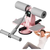 Sit-up trainer base ventouse + corde réglable + compteur intelligent, home gym force