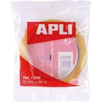 Apli Klebeband 12mm x 66m transparente Rolle