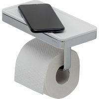Geesa Frame Porte-papier toilette avec tablette Blanc / Chrome