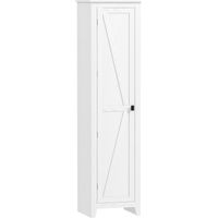 Armoire de Rangement buffet cuisine avec 2 étagères réglables- Hauteur 170 cm en Bois Blanc