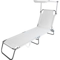 Metal Beach Folding Beach Schwarzer Winder mit Abel Tettuccio - White