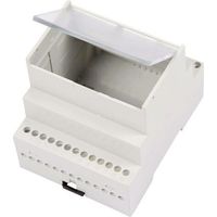 Weltron MR4/A FA TR RAL7035 ABS Hutschienen-Gehäuse mit transparentem Klappdeckel 70 x 90 x 68 ABS