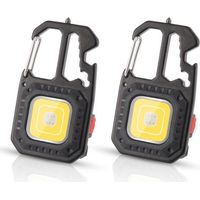 Pcs Mini Lampe de Poche LED, Lampe de Travail Portable 800 Lumens, 7 Modes, Rechargeable et étanche, éclairage d'urgence étanche pour Utilisation sur le Terrain