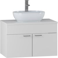 Badplaats Waschbeckenunterschrank Colorado 80 x 46 cm Weiß Matt
