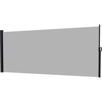Tenda Laterale Retrattile 400x180 cm Maniglia Metallo Alluminio Poliestere Grigio Chiaro