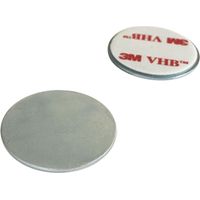 Magnetgegenstück E-DIS, Haftmagnet Ersatzteil, Magnetplatte, selbstklebend, verzinkt, Stahl, ø 30 mm, Höhe 1 mm