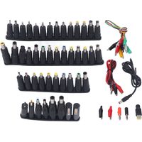 Prise d'alimentation pour Ordinateur Portable, Adaptateur de Chargeur d'alimentation pour Ordinateur Portable Multifonctionnel Portable 58 Pièces pour Remplacement