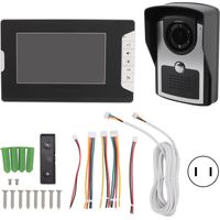 Intelligente Türklingel mit HD-Kamera und drahtloser Video-Gegensprechanlage, 100–240-V-Netzteil für mehr Sicherheit im Haus