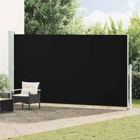 Seitenmarkise Ausziehbar 200x500 cm Schwarz