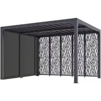 Pergola Bioclimatica da Giardino 360x300 Alluminio Lamelle Frangivista