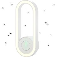 Insect Repellent Night Light - Indoor Insect Repellent - Ultrasonic Bugs Repeller Light - Electronic Insect Control Repellent for Mosquitoes NPTERBL