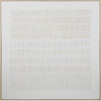 Toile 3D Morens 100x100cm blanc - Atmosphera créateur d'intérieur