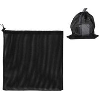 Sac de pompe, sac en filet de filtre de pompe, sac de filtre de pompe d'étang, sac en filet de pompe, accessoires de filtre de pompe à eau domestique (45 x 45cm, noir)