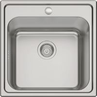 Fregadero de un seno en inox Ucrania 20 cm(alto)50 cm(ancho)50 cm(largo)