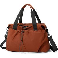 Sac de sport et de voyage marron separation humide sec sac indispensable pour voyage extensible
