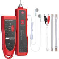 Wire Tracker RJ11 RJ45 Finder Ethernet LAN Multifonction Toner Tracer Réseau Collation de Câble Téléphone Ligne Testeur de Continuité (Rouge)