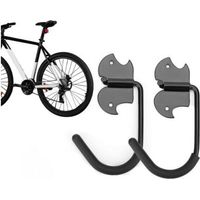 Crochets de garage robustes, supports à vélos pour garage - Crochets muraux robustes pour supports à vélos - Crochets de rangement pour garage, supports à vélos muraux, crochets muraux pour vélos