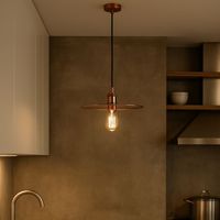 Lustre E27 Tulipe Cuivre