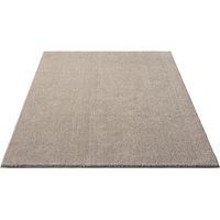 FLOORNOVO Hochflor Teppich Beige einfarbig - 110 x 60 cm - Besonders Weicher Teppich Wohnzimmer & Badezimmerteppich - Pflegeleicht - vielseitig einsetzbar im Innenbereich