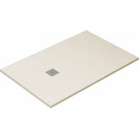 Plato de ducha Ardesia extraplano y antideslizante gel coat CREMA Valvula incluida 70X090 Ral 1015