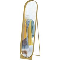 Specchio da terra metallo autoportante o da parete 40x150 cm oro